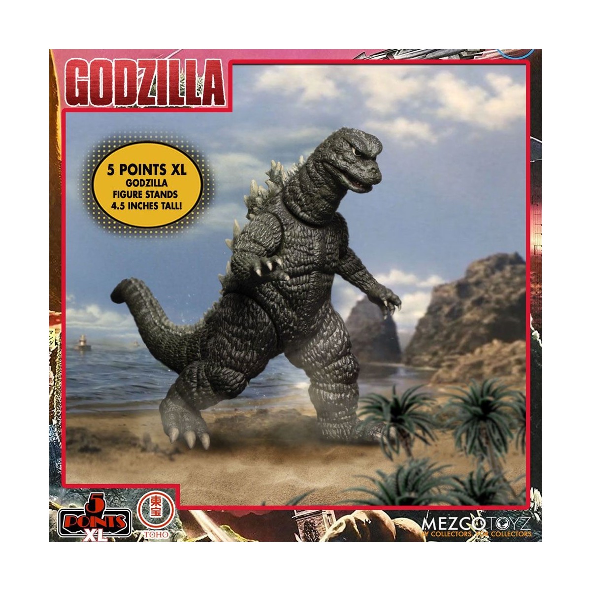 Mezco 5 Points XL Deluxe Box Set Round 1 - Godzilla: The Invaders Attack