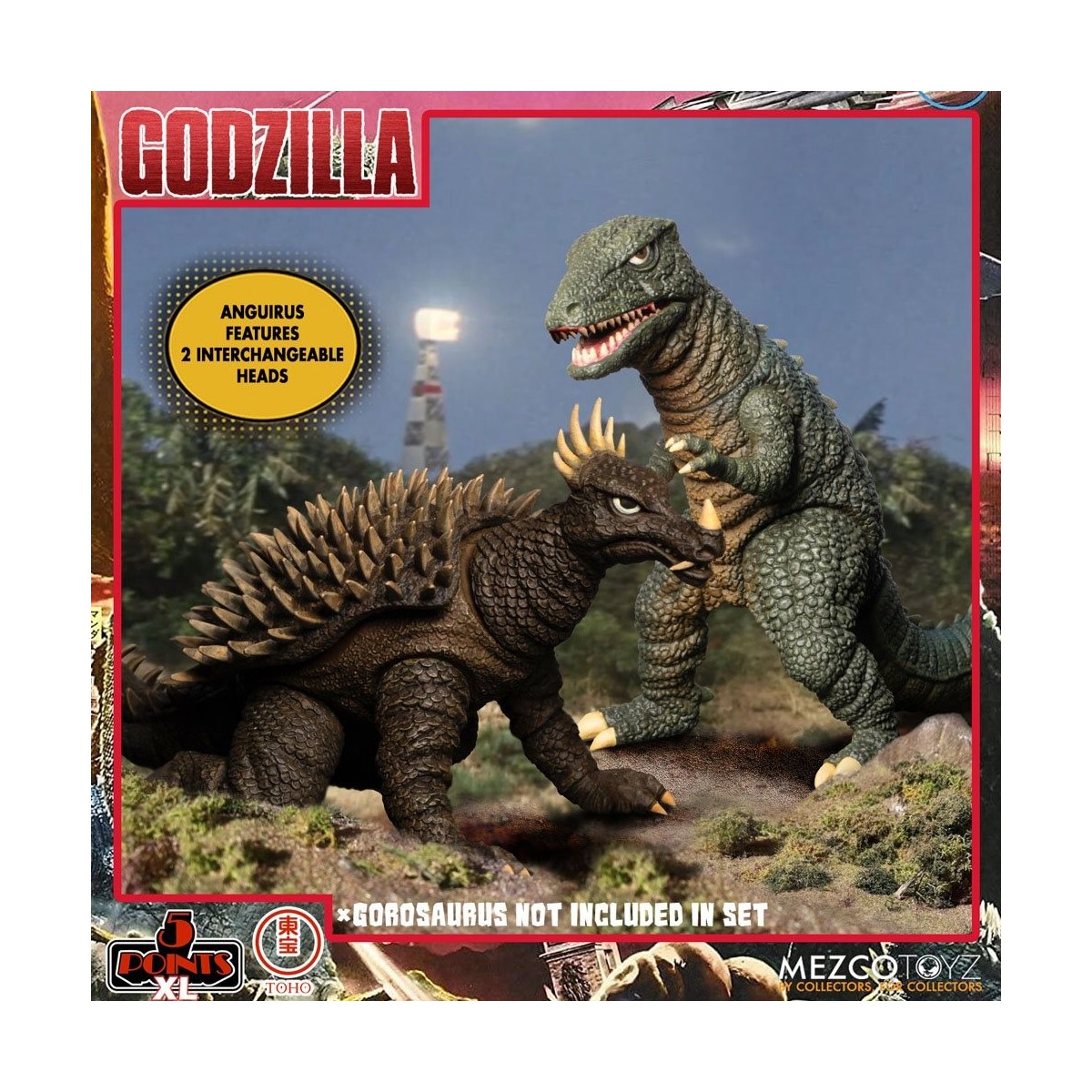 Mezco 5 Points XL Deluxe Box Set Round 1 - Godzilla: The Invaders Attack