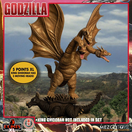 Mezco 5 Points XL Deluxe Box Set Round 1 - Godzilla: The Invaders Attack