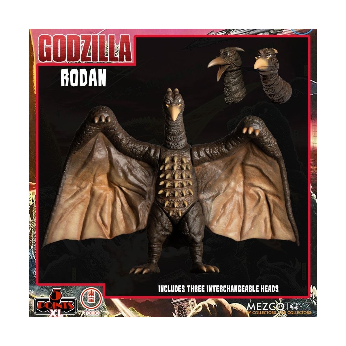 Mezco 5 Points XL Deluxe Box Set Round 1 - Godzilla: The Invaders Attack