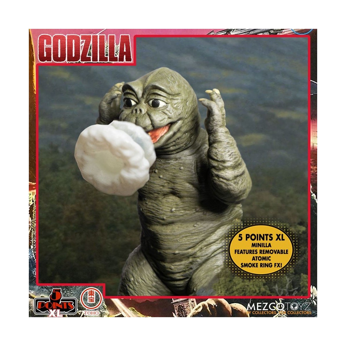 Mezco 5 Points XL Deluxe Box Set Round 2 - Godzilla: The Invaders Attack