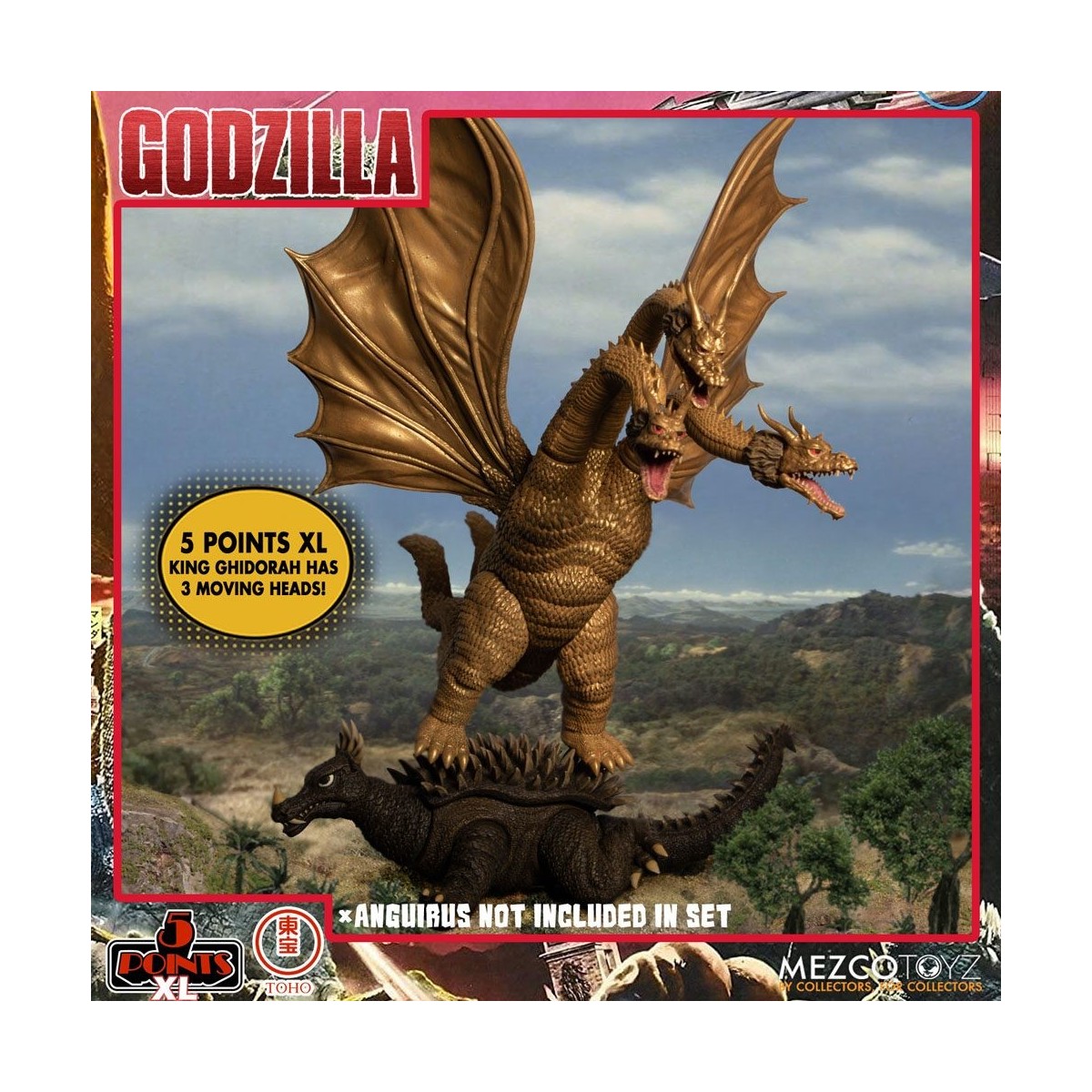 Mezco 5 Points XL Deluxe Box Set Round 2 - Godzilla: The Invaders Attack