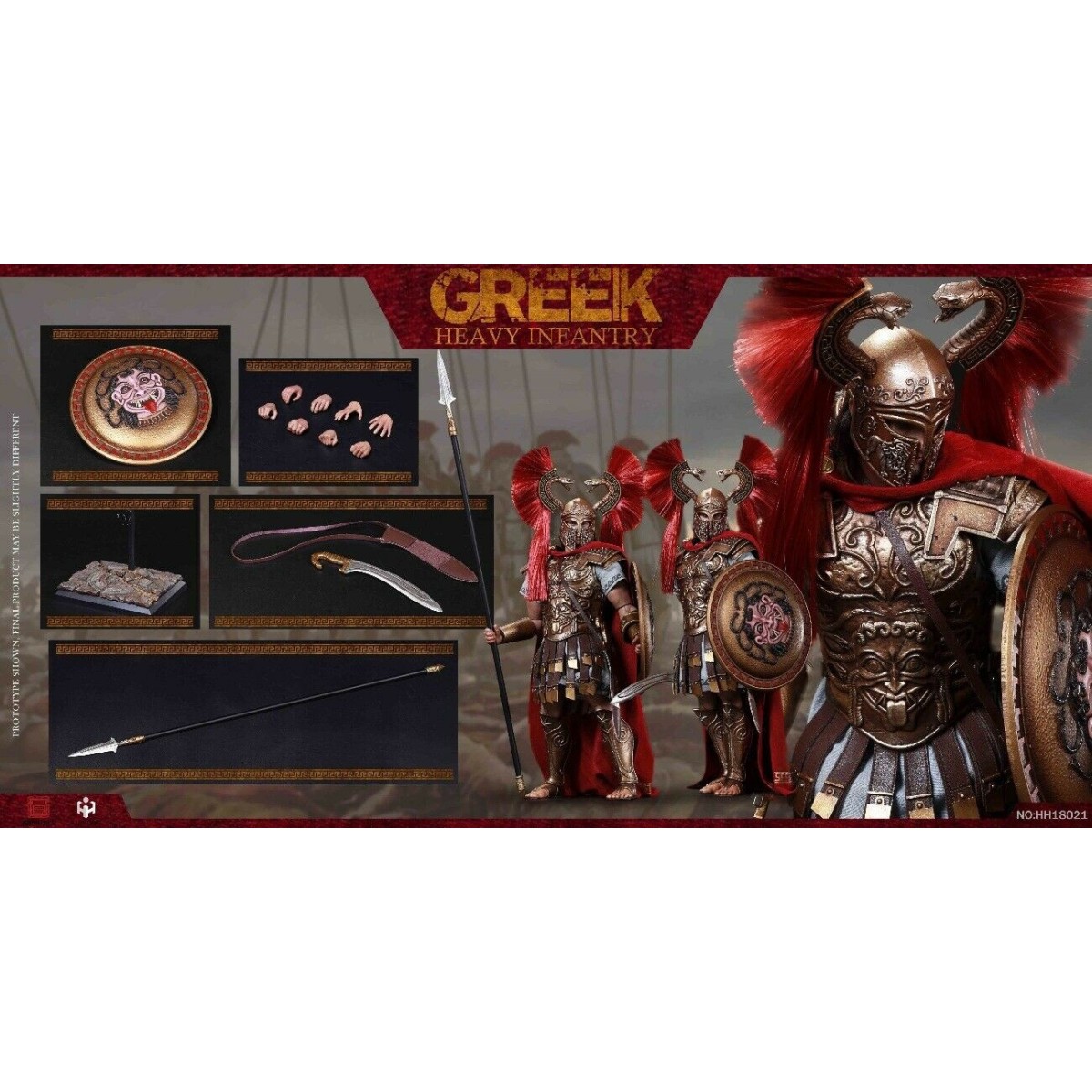 HHMODEL & HAOYUTOYS - Esercito Imperiale - Fanteria Pesante Greca 1/6