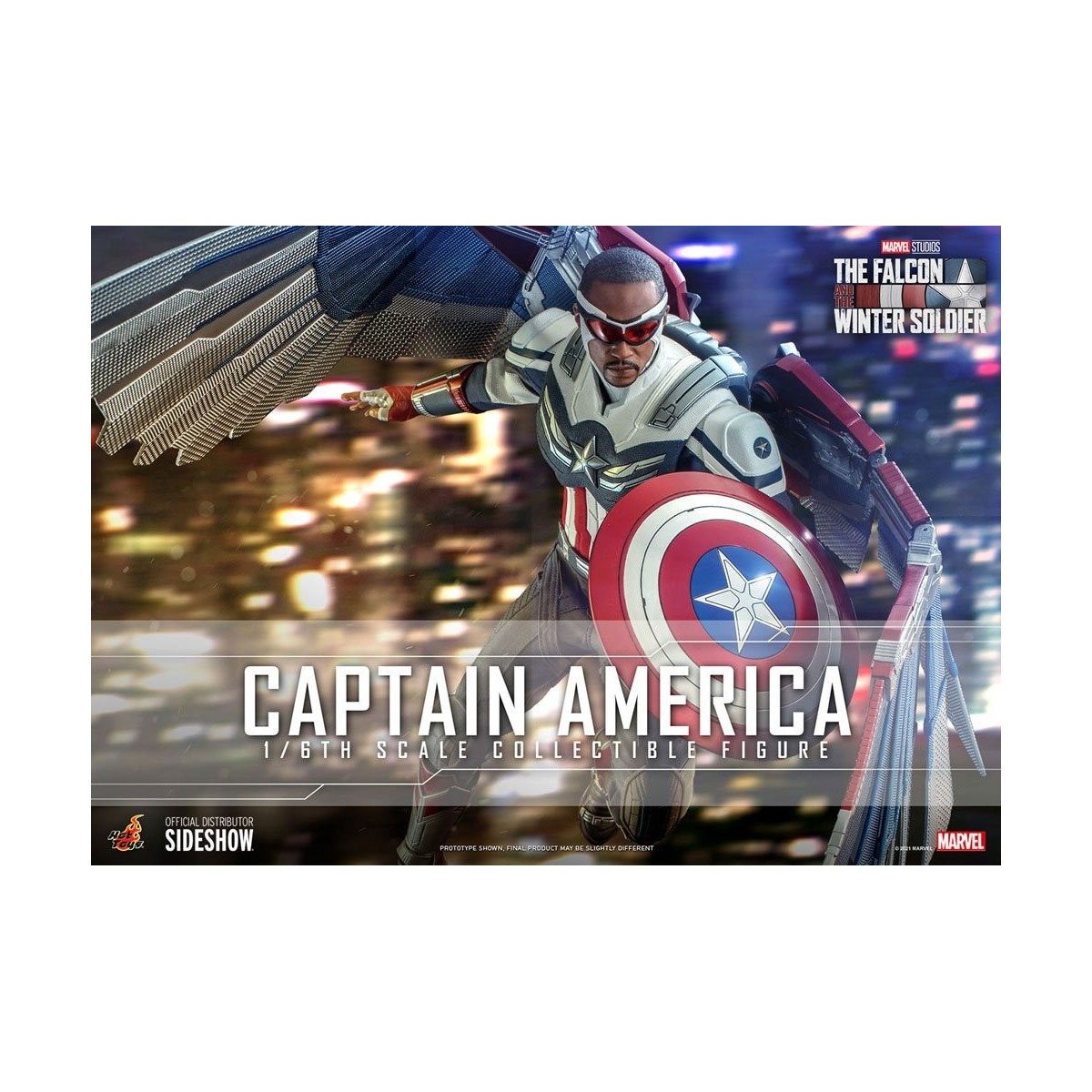 Hot Toys Marvel - Capitan America 1/6 - Il Falcone e il Soldato d'Inverno
