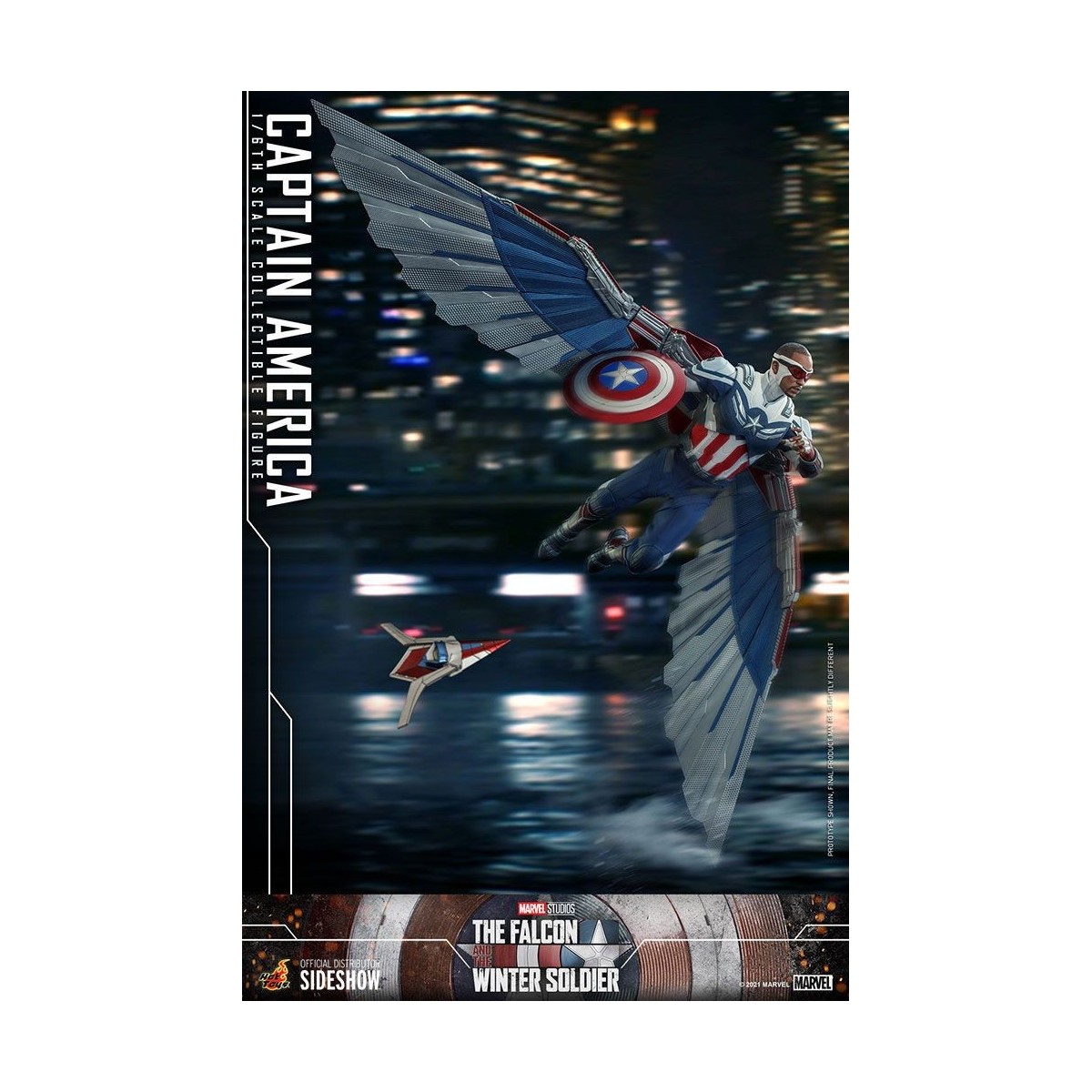 Hot Toys Marvel - Capitan America 1/6 - Il Falcone e il Soldato d'Inverno