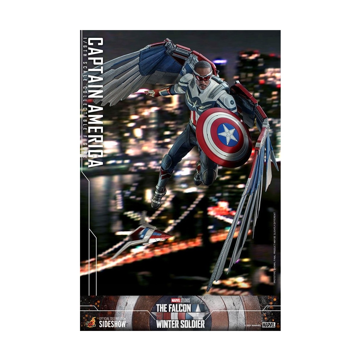 Hot Toys Marvel - Capitan America 1/6 - Il Falcone e il Soldato d'Inverno