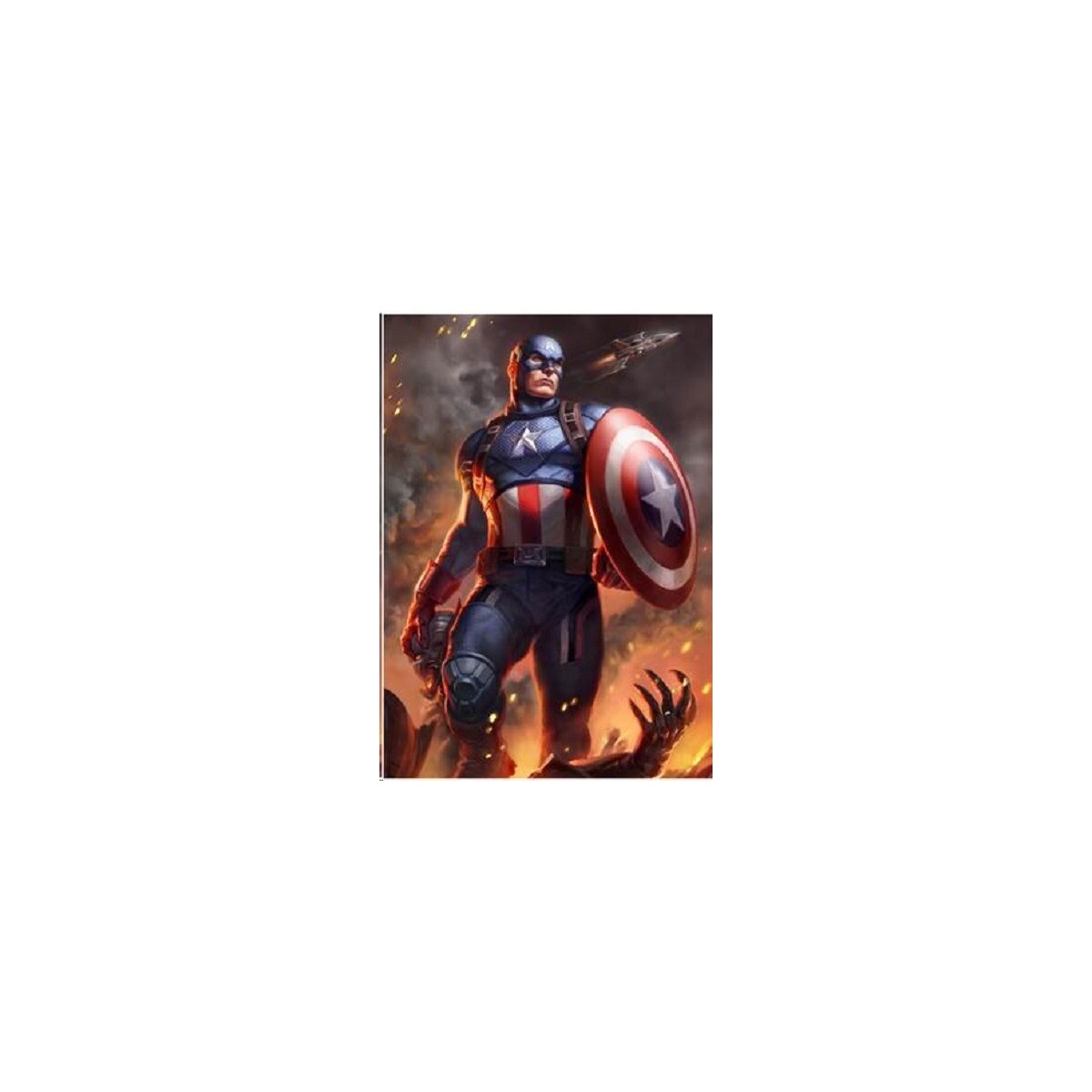 Stampa Marvel - Stampa d'arte Captain America - 46 x 61 cm - senza cornice
