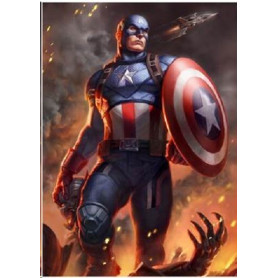 Stampa Marvel - Stampa d'arte Captain America - 46 x 61 cm - senza cornice