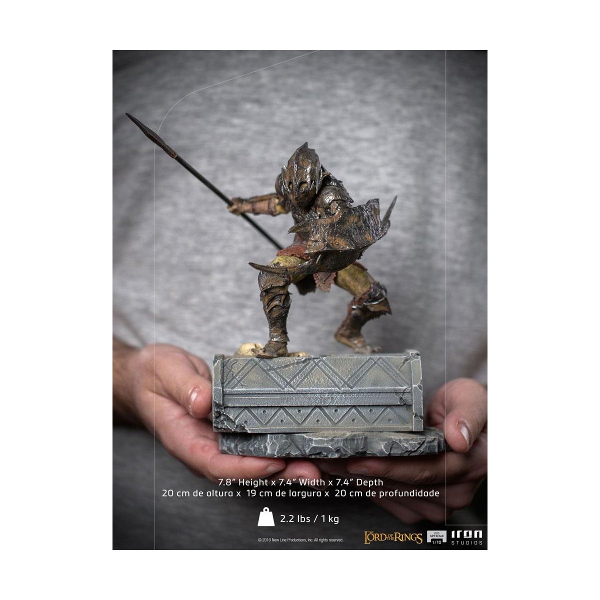 IRON STUDIOS - Armored Orc BDS Art Scale 1/10 - Lord of the Rings