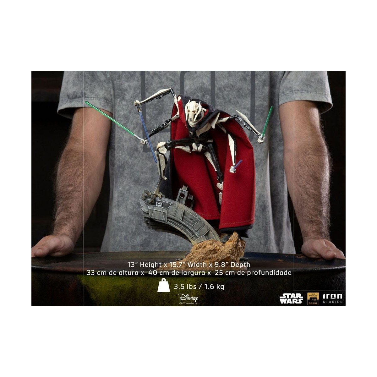 IRON STUDIOS - Generale Grievous BDS Art Scale 1/10 - Star Wars