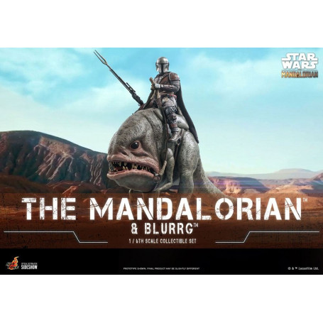 Hot Toys Star Wars - Il Mandaloriano e Blurrg