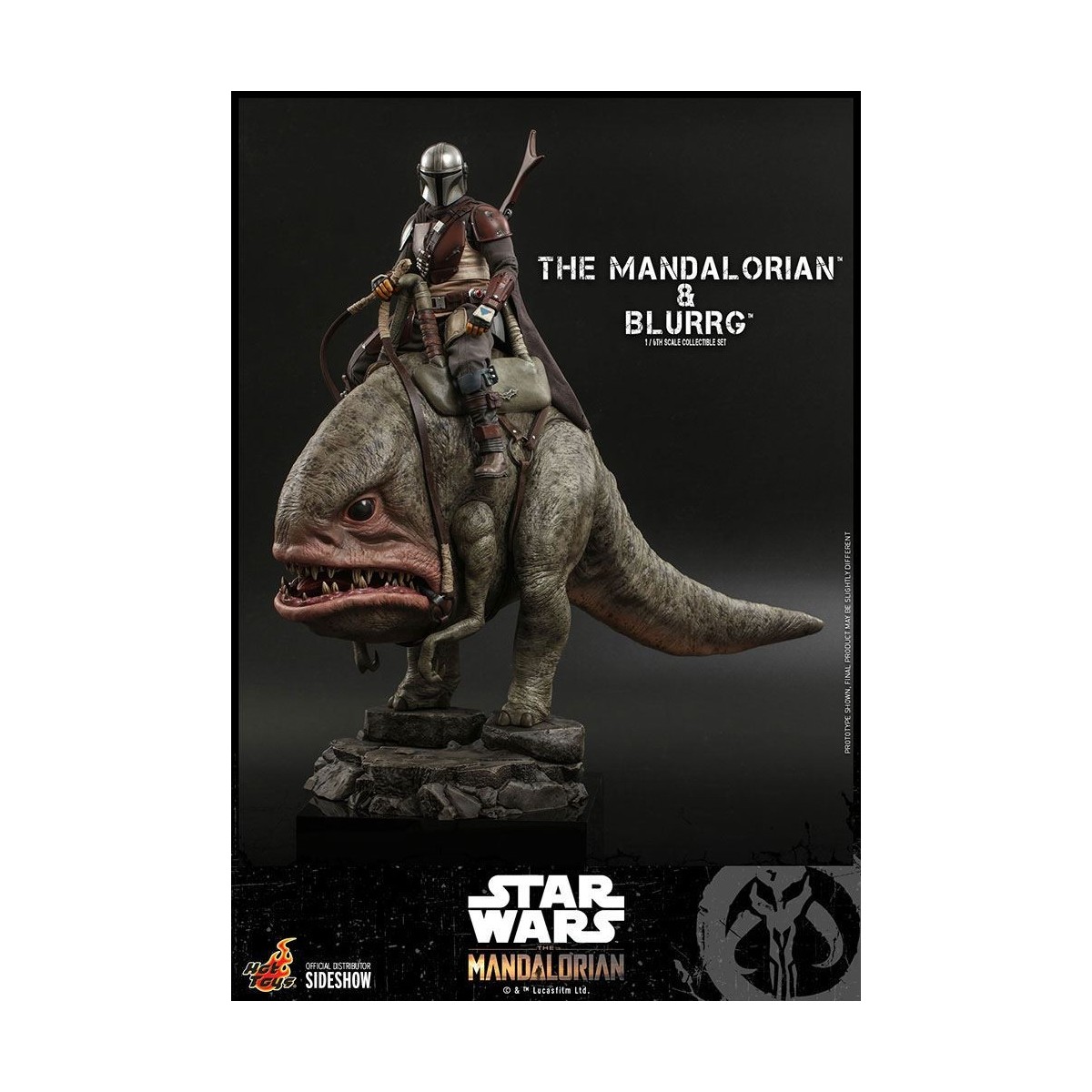 Hot Toys Star Wars - Il Mandaloriano e Blurrg