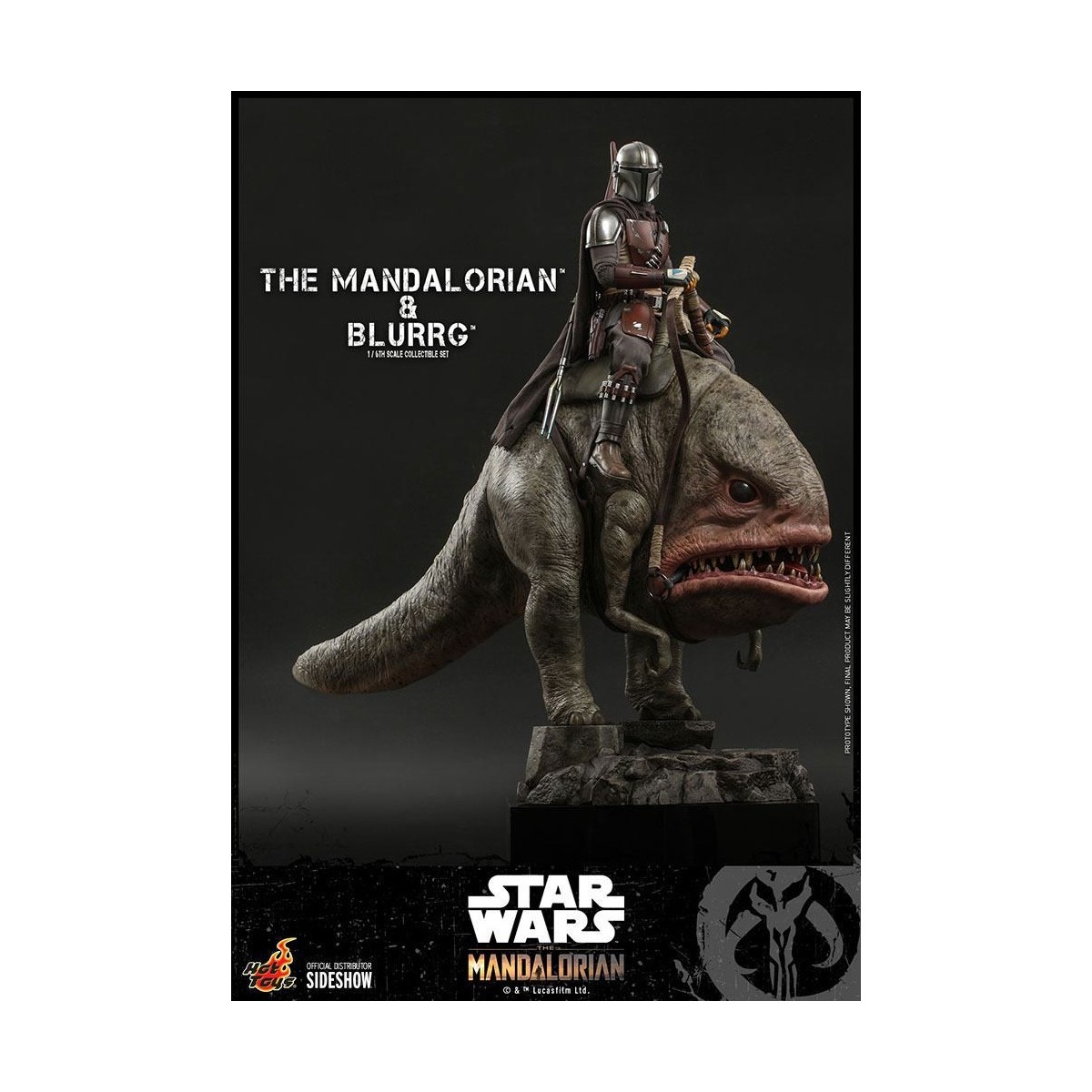 Hot Toys Star Wars - Il Mandaloriano e Blurrg