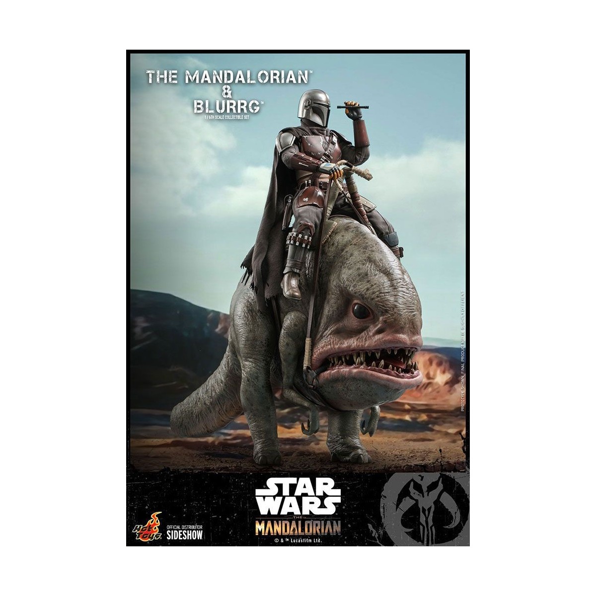 Hot Toys Star Wars - Il Mandaloriano e Blurrg