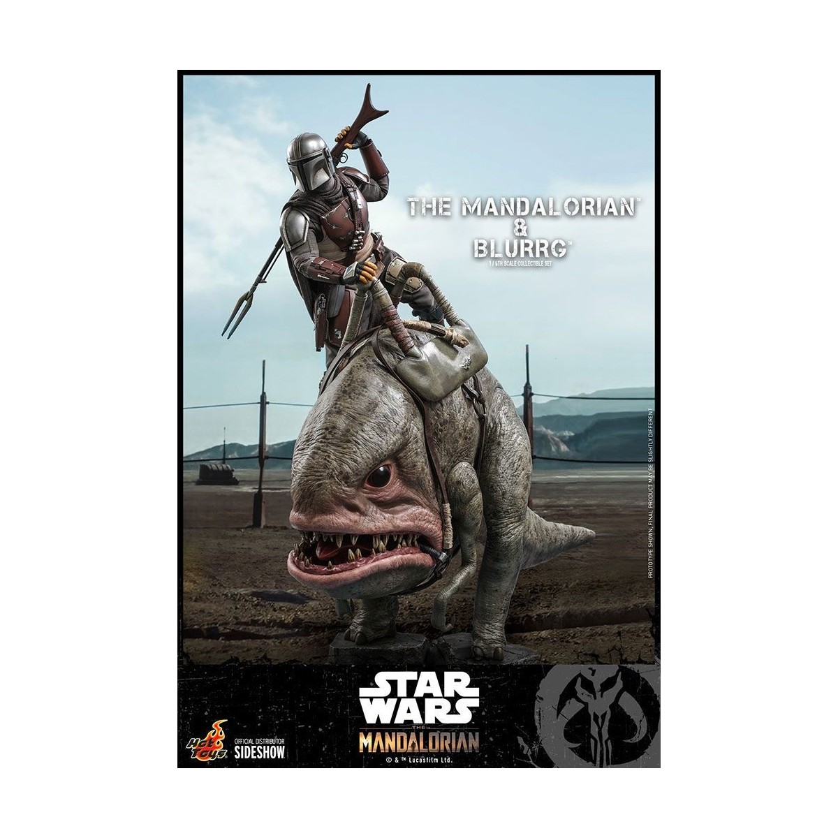 Hot Toys Star Wars - Il Mandaloriano e Blurrg