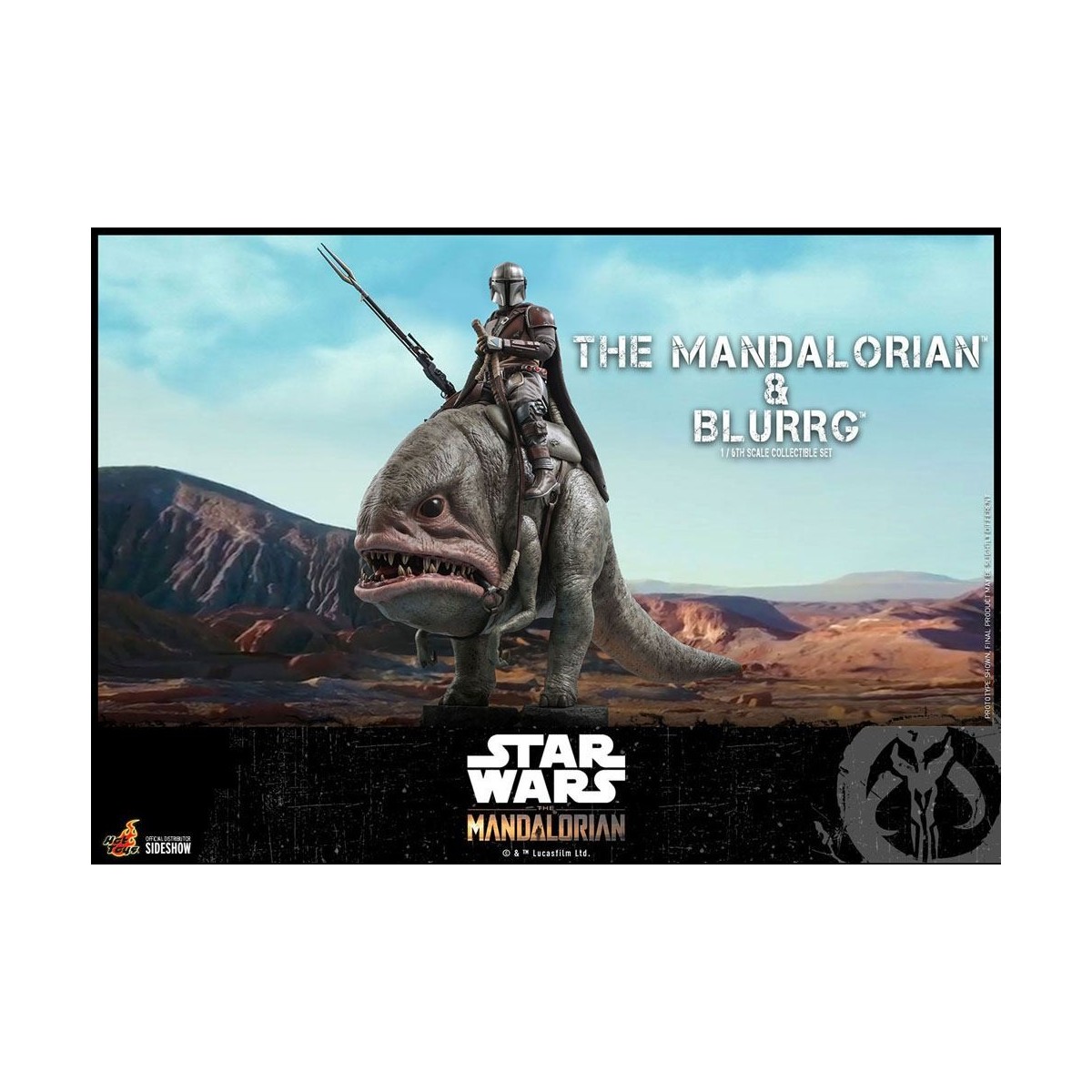 Hot Toys Star Wars - Il Mandaloriano e Blurrg