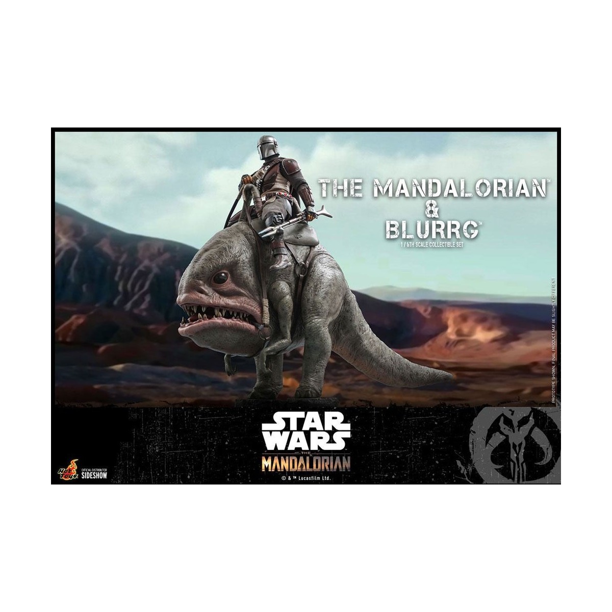 Hot Toys Star Wars - Il Mandaloriano e Blurrg