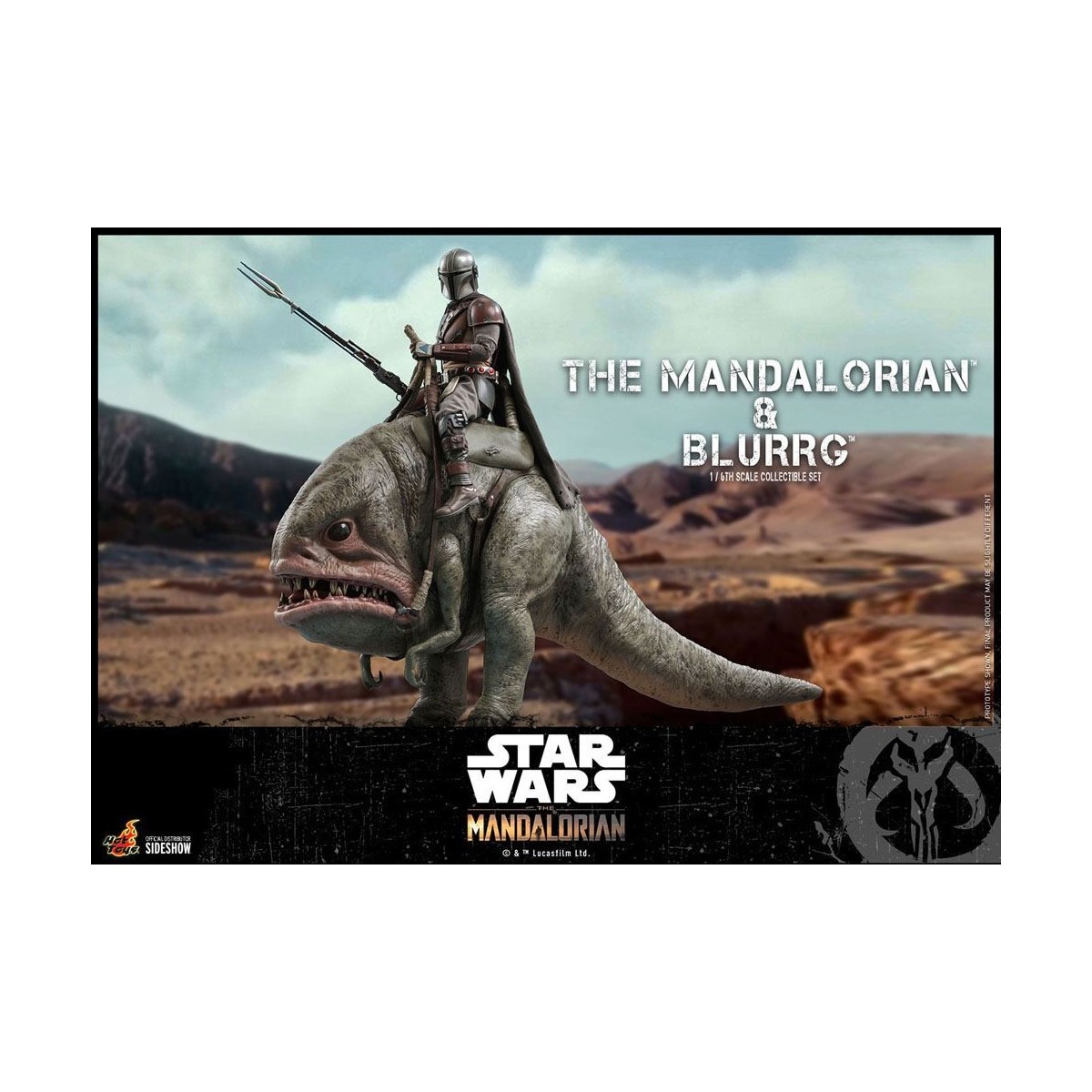 Hot Toys Star Wars - Il Mandaloriano e Blurrg