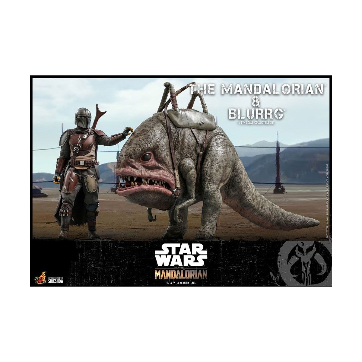 Hot Toys Star Wars - Il Mandaloriano e Blurrg