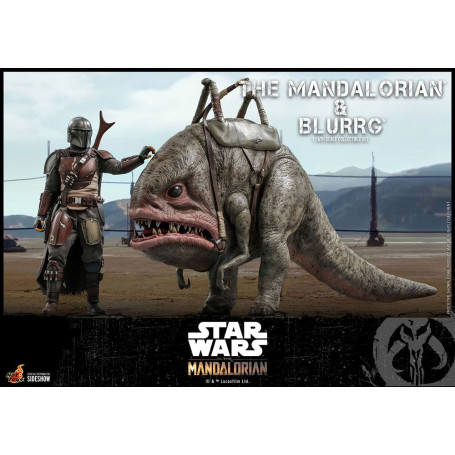 Hot Toys Star Wars - Il Mandaloriano e Blurrg