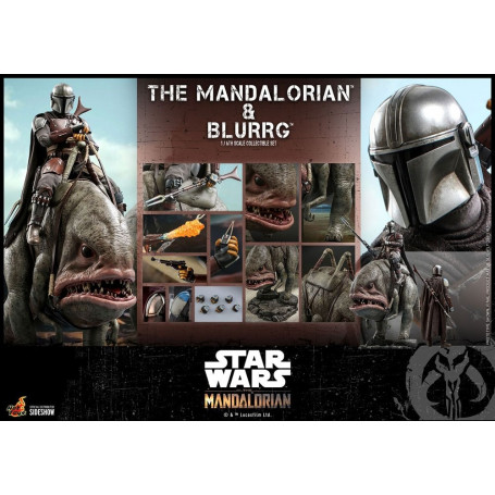 Hot Toys Star Wars - Il Mandaloriano e Blurrg