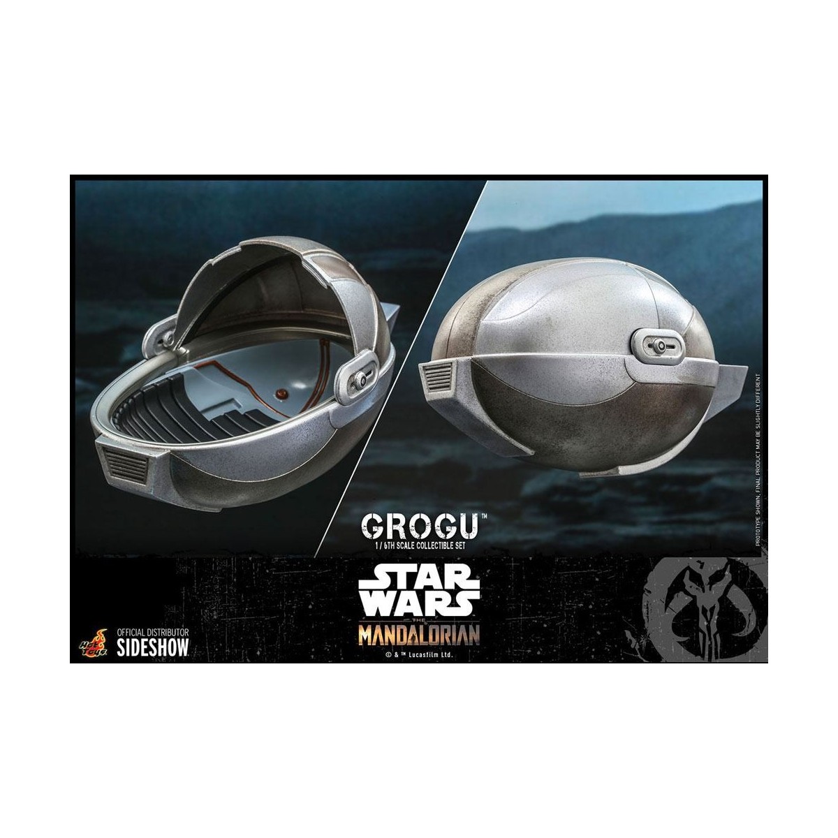 Hot Toys Star Wars - The Mandalorian - Grogu 1/6 confezione da 3 figure
