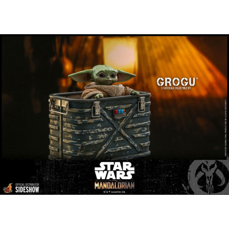 Hot Toys Star Wars - The Mandalorian - Grogu 1/6 confezione da 3 figure