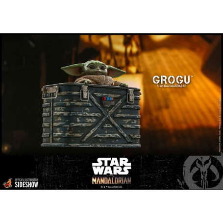 Hot Toys Star Wars - The Mandalorian - Grogu 1/6 confezione da 3 figure