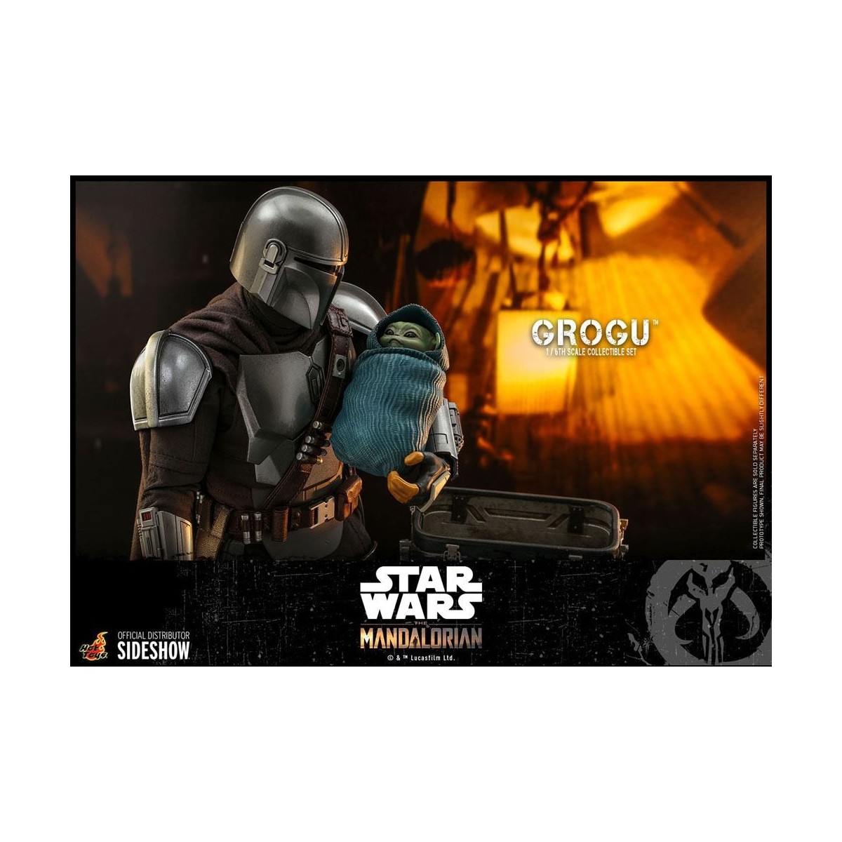 Hot Toys Star Wars - The Mandalorian - Grogu 1/6 confezione da 3 figure
