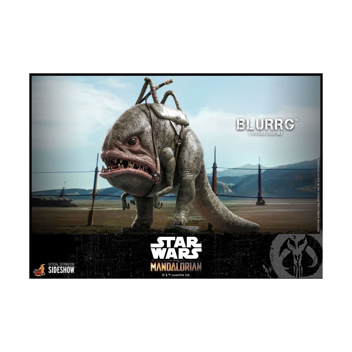 Hot Toys Star Wars - Il Mandaloriano e Blurrg