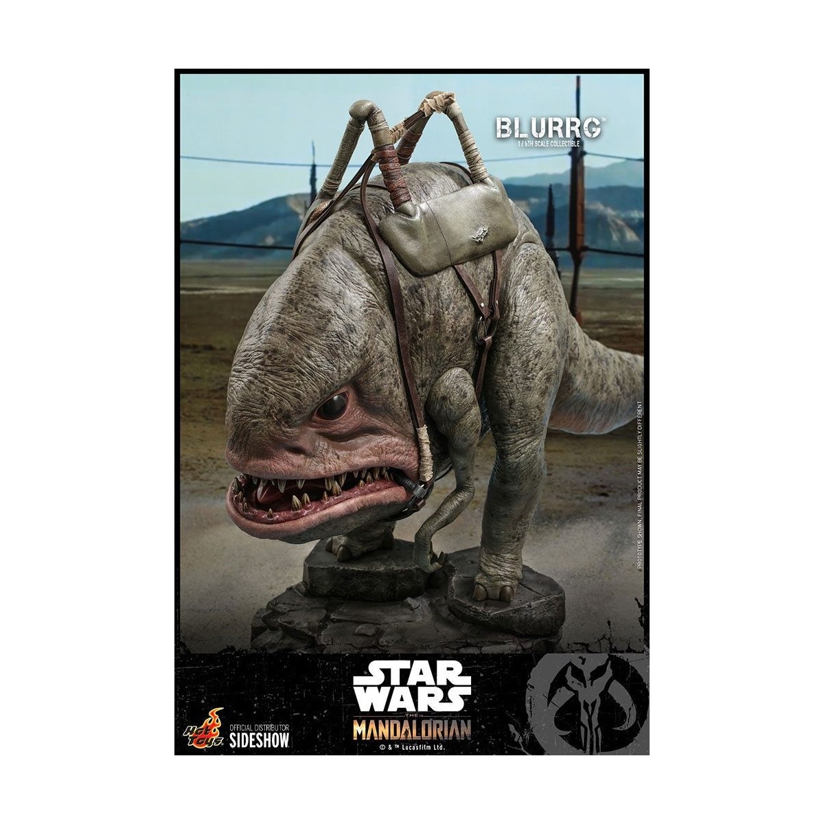 Hot Toys Star Wars - Il Mandaloriano e Blurrg