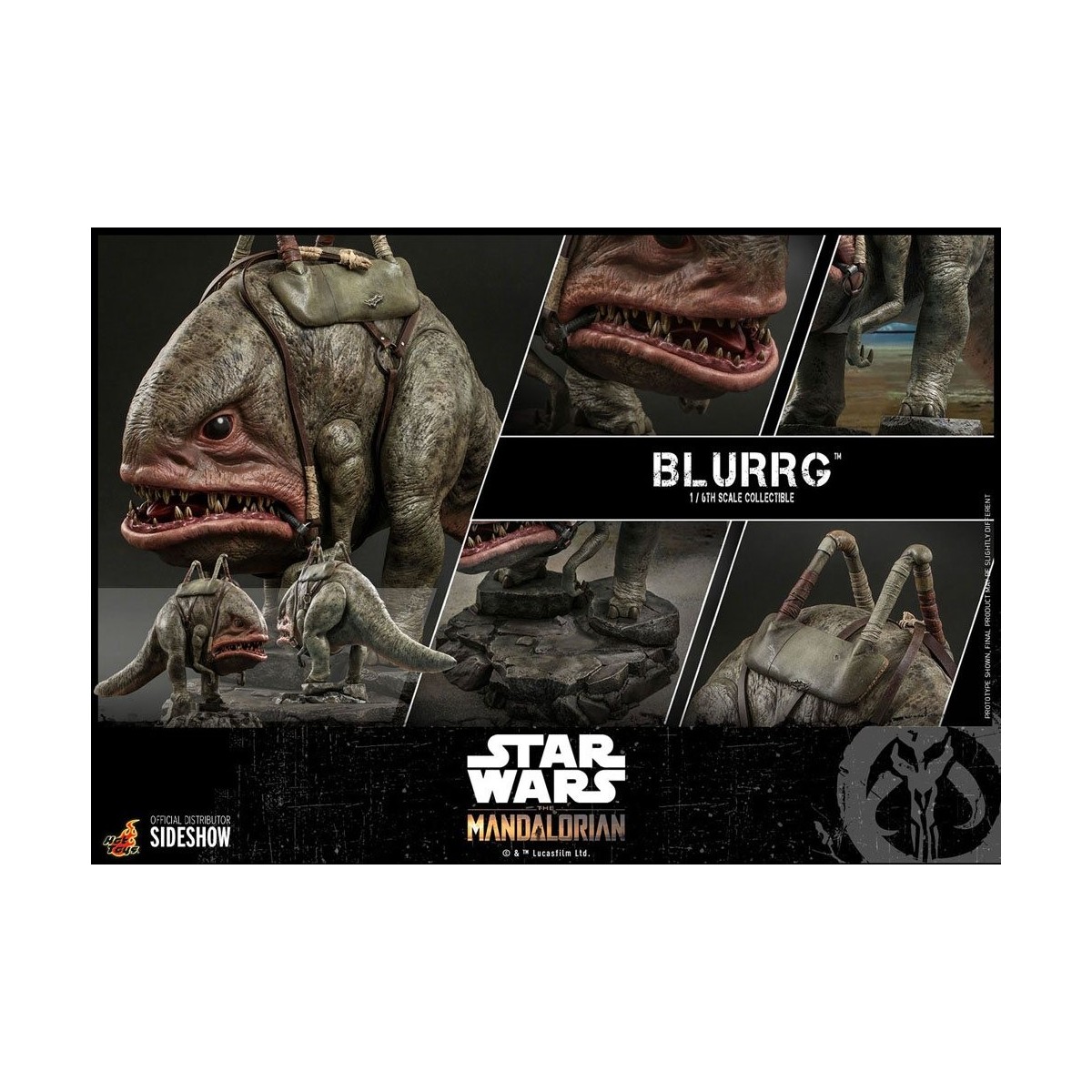 Hot Toys Star Wars - Il Mandaloriano e Blurrg