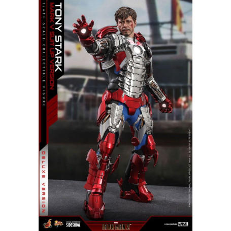 Hot Toys Iron Man 2 - Mark V Suit Up Deluxe Version 1/6