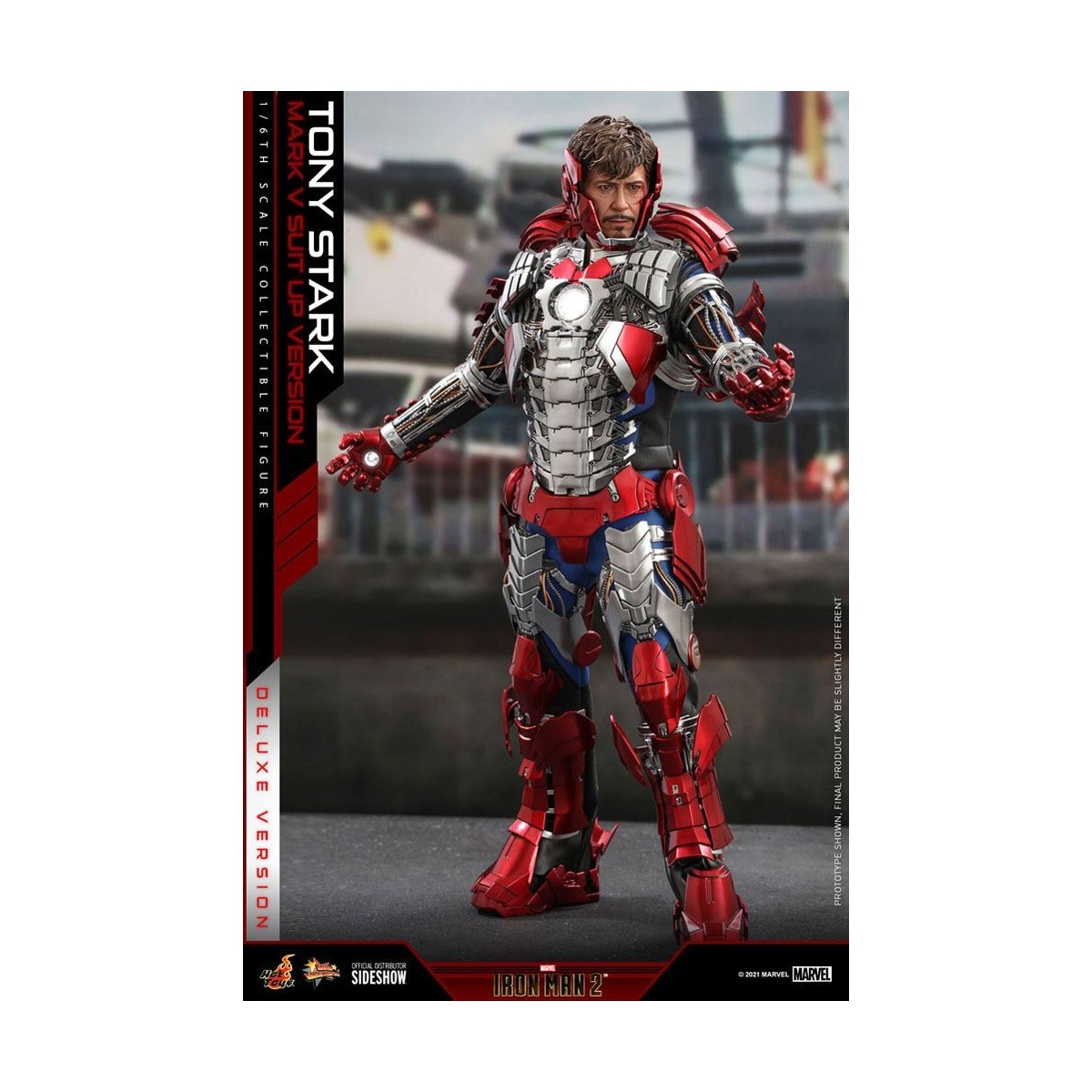 Hot Toys Iron Man 2 - Mark V Suit Up Deluxe Version 1/6
