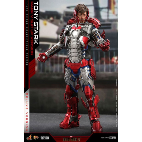 Hot Toys Iron Man 2 - Mark V Suit Up Deluxe Version 1/6