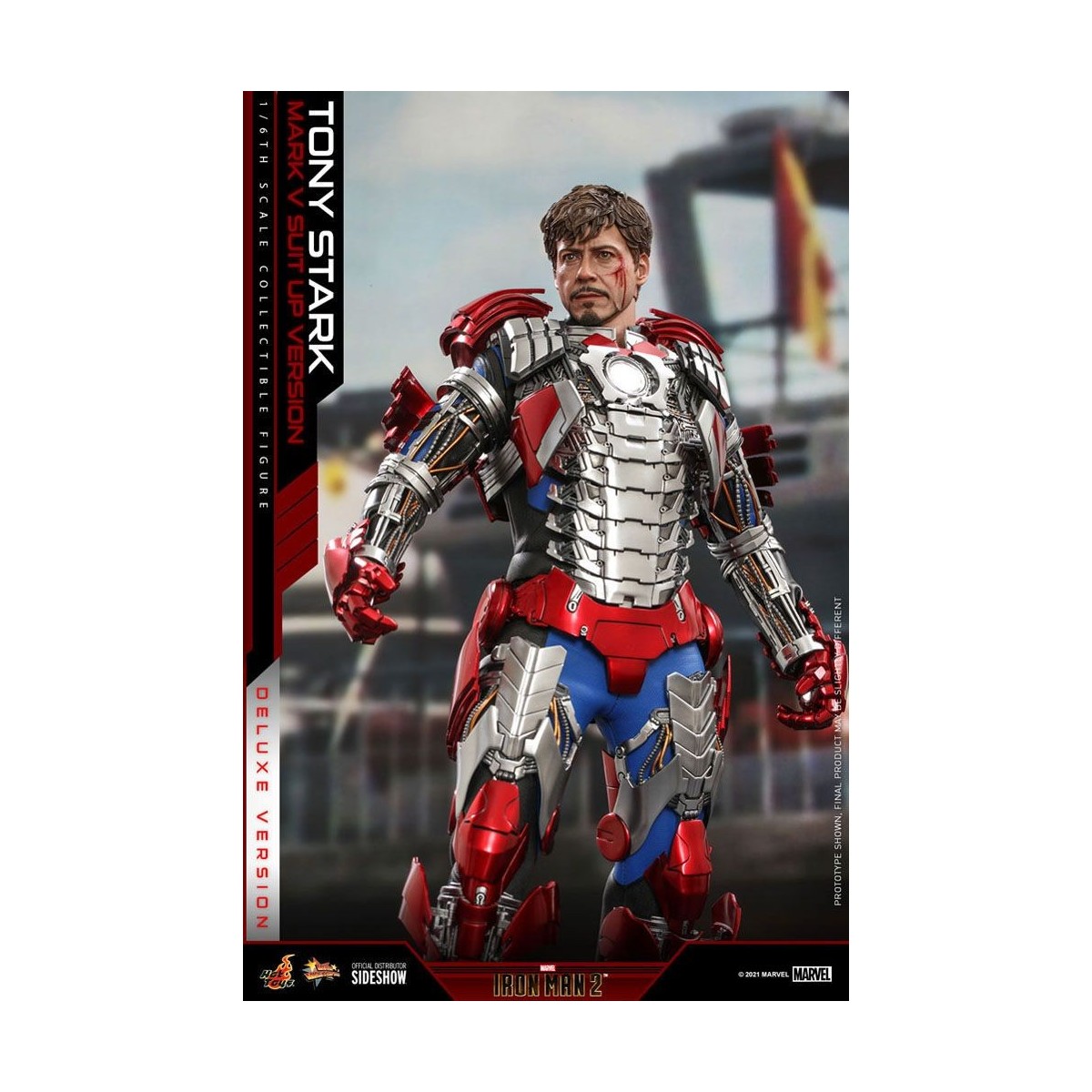 Hot Toys Iron Man 2 - Mark V Suit Up Deluxe Version 1/6