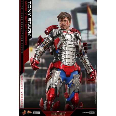 Hot Toys Iron Man 2 - Mark V Suit Up Deluxe Version 1/6