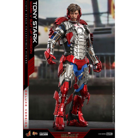 Hot Toys Iron Man 2 - Mark V Suit Up Deluxe Version 1/6
