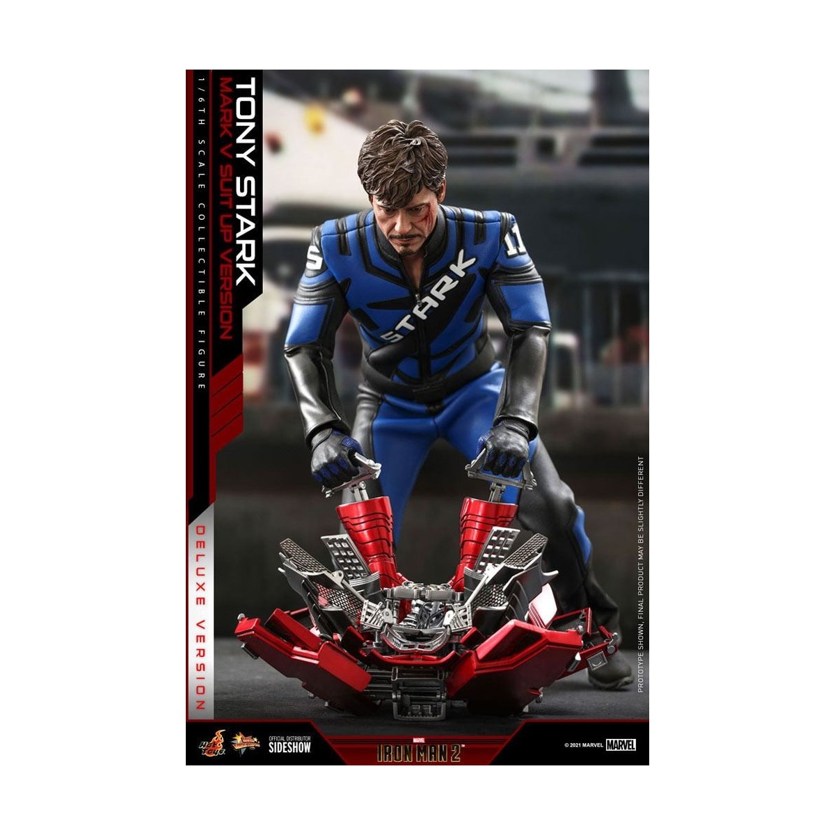 Hot Toys Iron Man 2 - Mark V Suit Up Deluxe Version 1/6