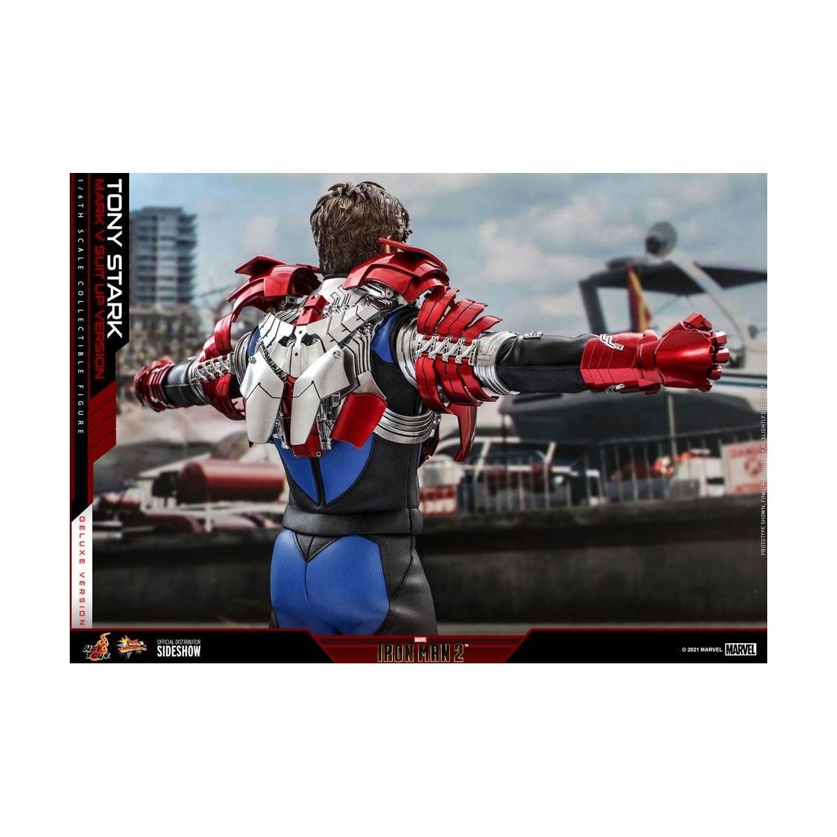 Hot Toys Iron Man 2 - Mark V Suit Up Deluxe Version 1/6