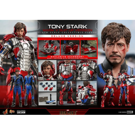 Hot Toys Iron Man 2 - Mark V Suit Up Deluxe Version 1/6