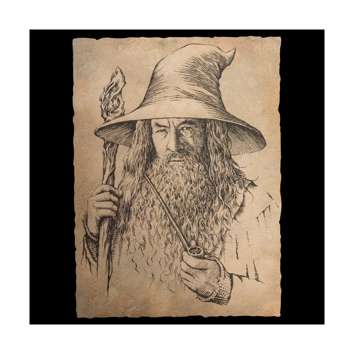 Weta - Gandalf Ritratto Stampa - Lo Hobbit Un Viaggio Inaspettato Stampa d'Arte