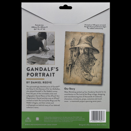 Weta - Gandalf Ritratto Stampa - Lo Hobbit Un Viaggio Inaspettato Stampa d'Arte
