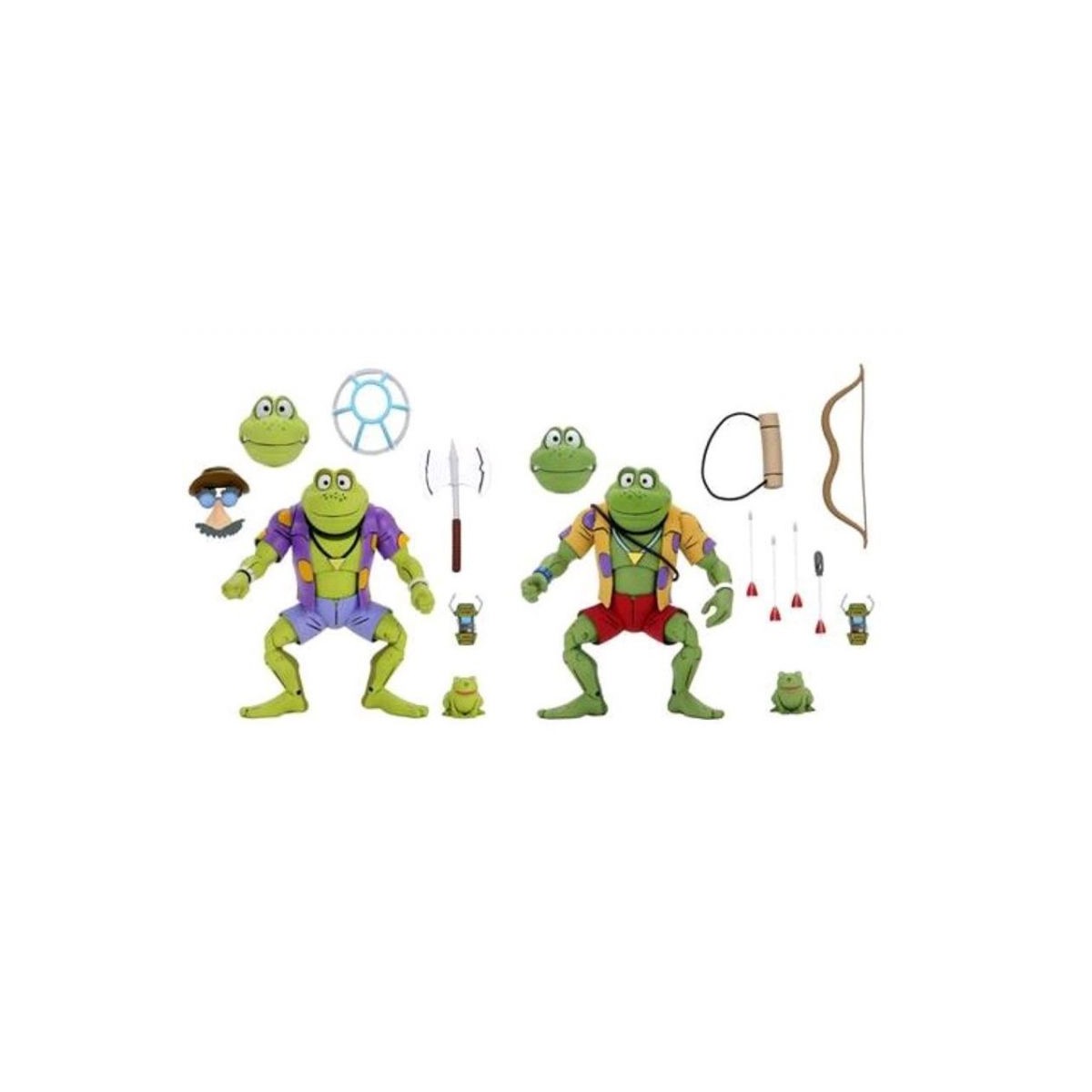 Neca - TMNT - Tartarughe Ninja - Pack 2 figure Genghis & Rasputin Frog