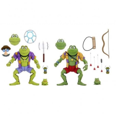 Neca - TMNT - Tartarughe Ninja - Pack 2 figure Genghis & Rasputin Frog