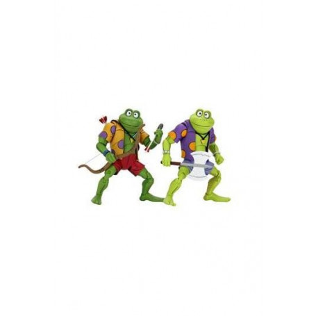 Neca - TMNT - Tartarughe Ninja - Pack 2 figure Genghis & Rasputin Frog