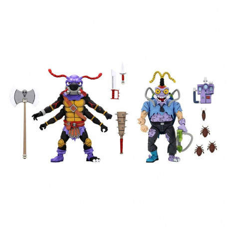 Neca - TMNT - Teenage Mutant Ninja Turtles - Pack 2 figure Antrax & Scumbug