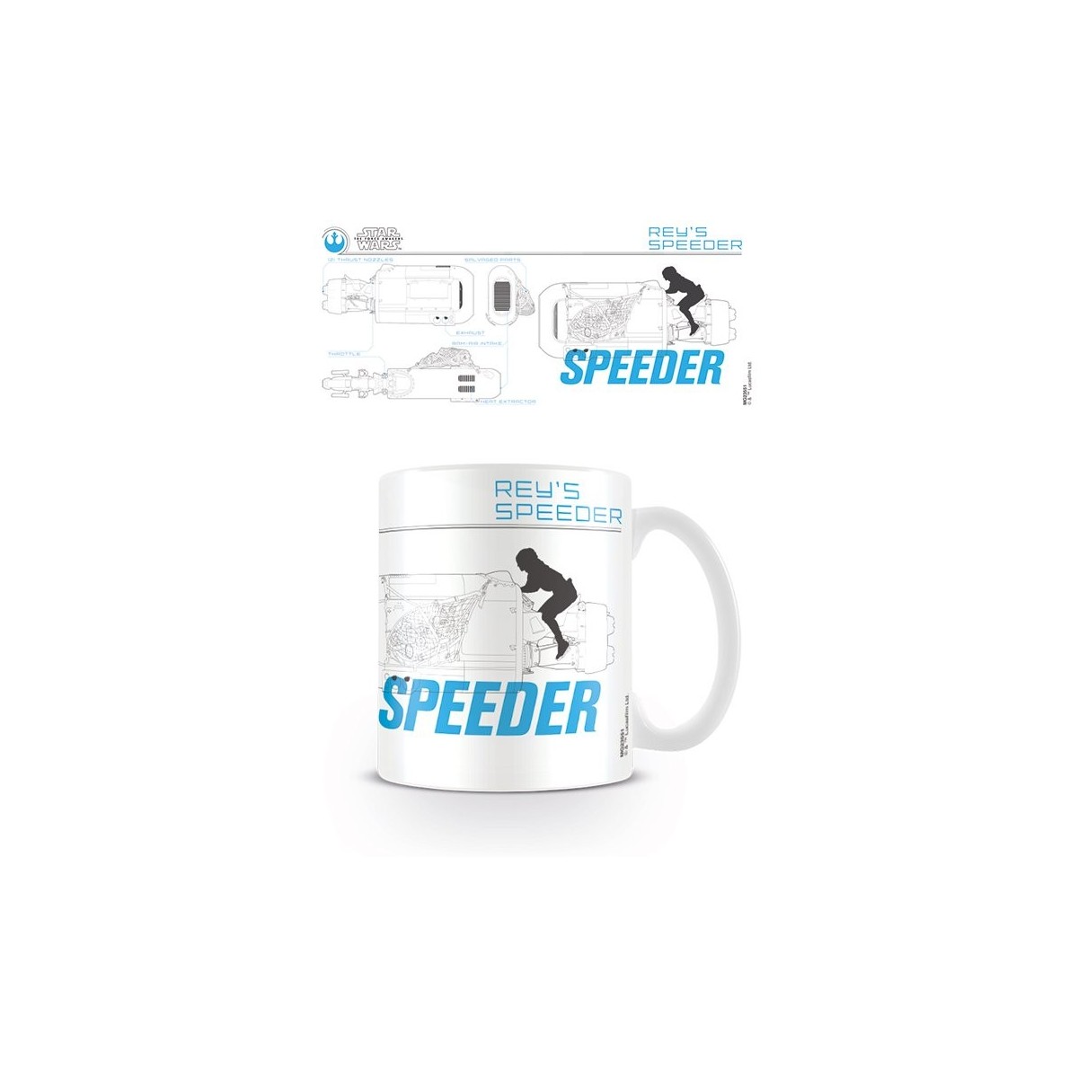 Star Wars - Tazza - Schizzo dello Speeder di Rey