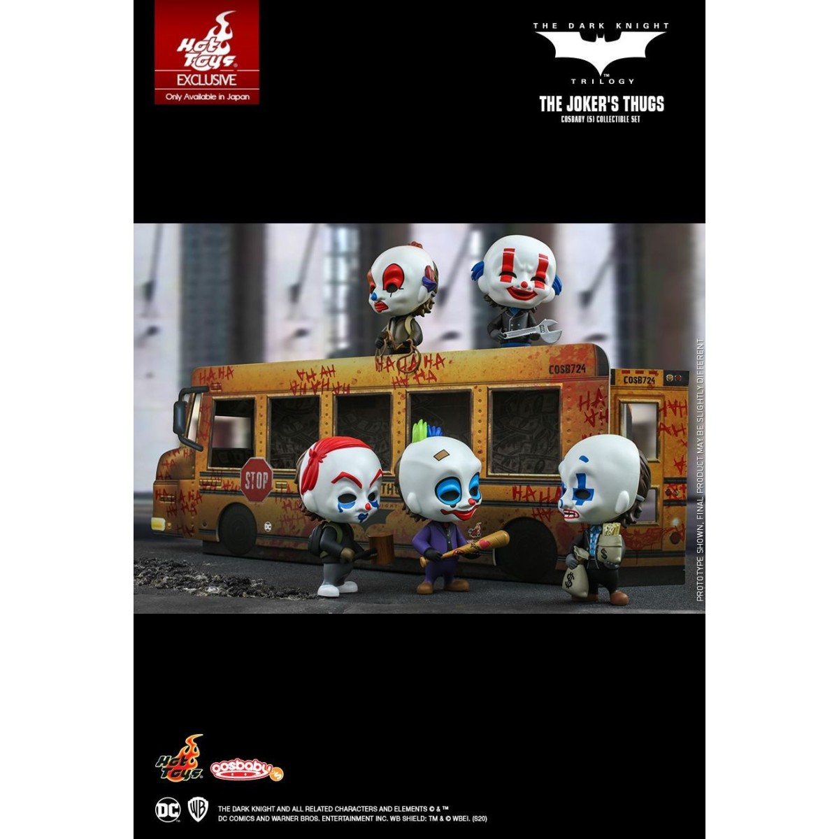 Hot Toys - Batman La Trilogia del Cavaliere Oscuro - Gli sgherri del Joker set di 5 - Cosbaby - 9cm