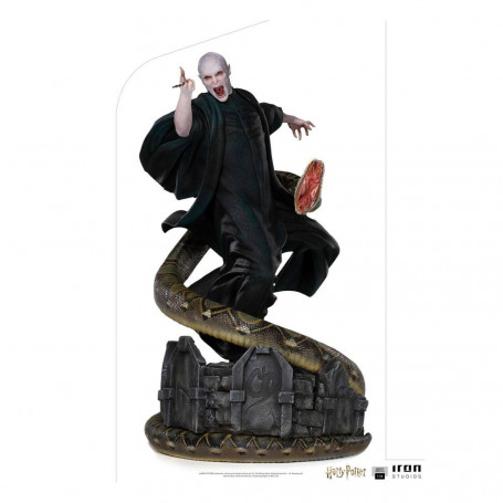 Iron Studios - Statua Replica Legacy 1/4 Voldemort & Nagini - Harry Potter